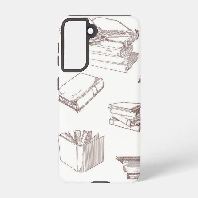Book pattern samsung galaxy s21 case (Back)