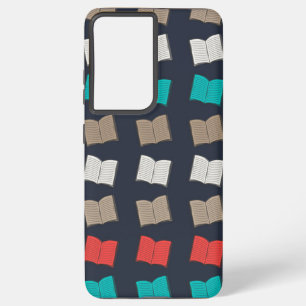 Book pattern samsung galaxy case