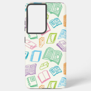 Book pattern samsung galaxy case