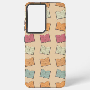 Book pattern samsung galaxy case