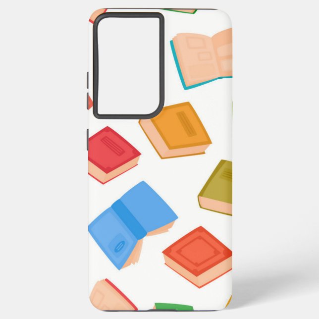 Book pattern samsung galaxy s21 ultra case (Back)
