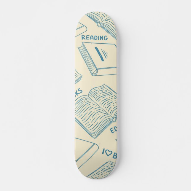 Book pattern skateboard (Front)