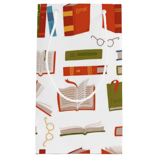 Book pattern small gift bag (Front)