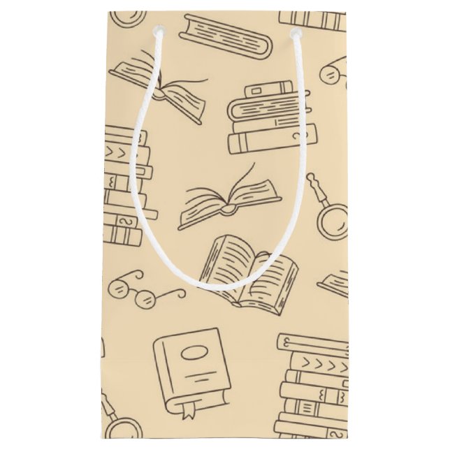 Book pattern small gift bag (Front)