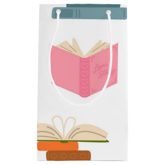 Book pattern small gift bag (Front)