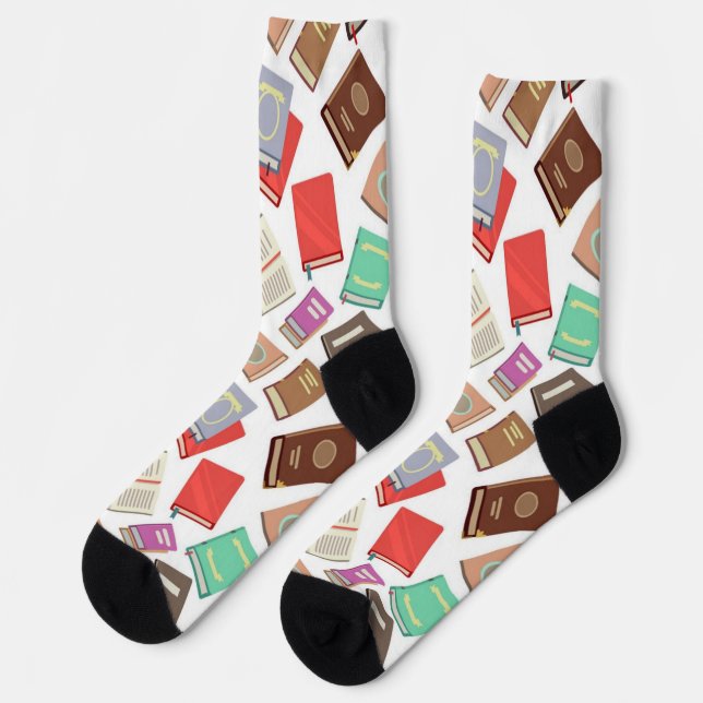 Book pattern socks (Left)