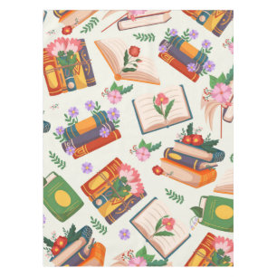 Book pattern tablecloth