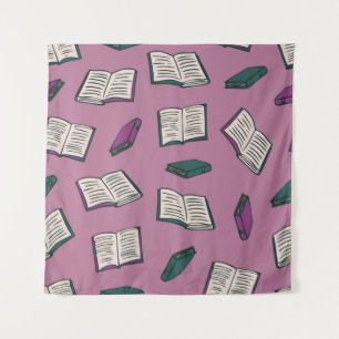 Book pattern tapestry