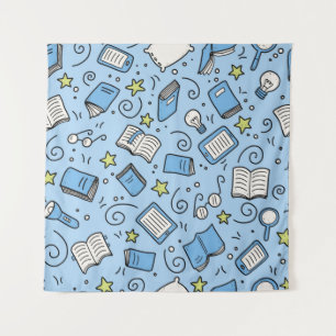 Book pattern tapestry