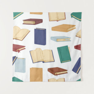 Book pattern tapestry