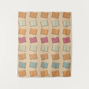 Book pattern tapestry