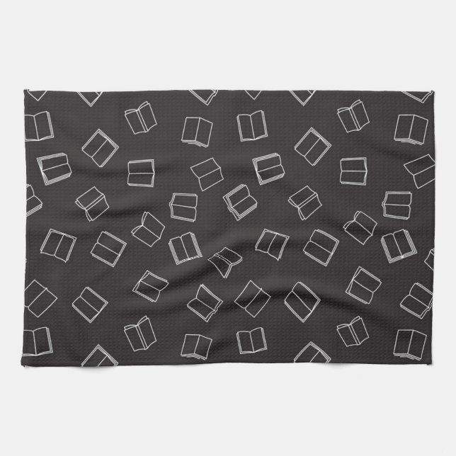 Book pattern tea towel (Horizontal)