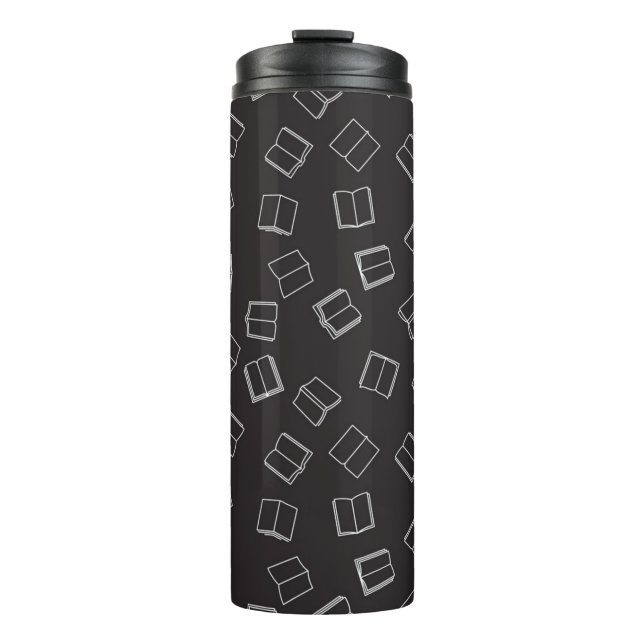 Book pattern thermal tumbler (Front)