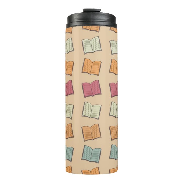 Book pattern thermal tumbler (Front)