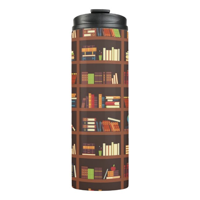 Book pattern thermal tumbler (Front)