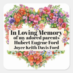 Book Plate In Memoriam Sticker