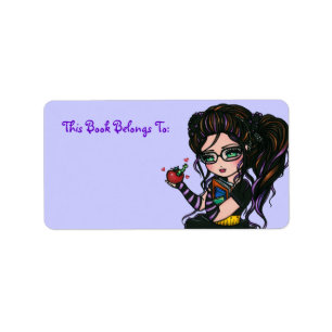 Book Plate Labels Smartie Pants School Girl