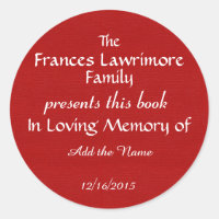 Book Plate Sticker