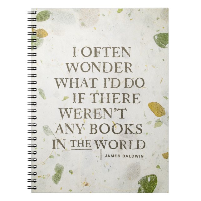 Book Quote by James Baldwin (Front)