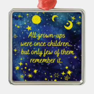 Book Quote The Little Prince  Metal Tree Decoration