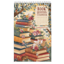 Book Quotes Calendar | Inspirational Calendars