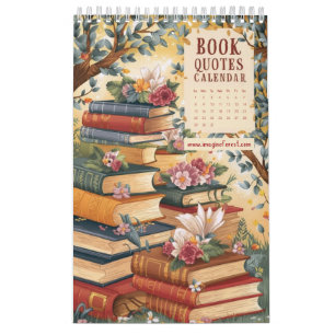 Book Quotes Calendar   Inspirational Calendars