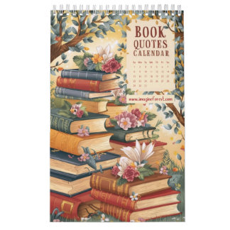 Book Quotes Calendar | Inspirational Calendars