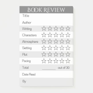 Book Rating Tracker (Lg) Post-it Notes