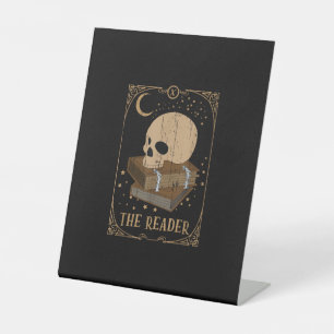 Book Reader Card Pagan Goblincore Goth Occult Book Pedestal Sign