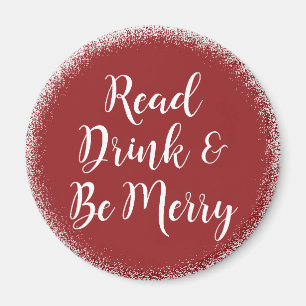 Book Reader Elegant Festive Magnet