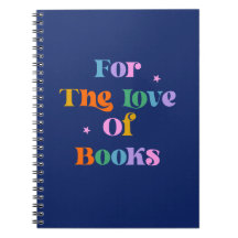 Book reading gift colourful blue font modern 