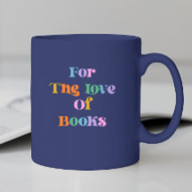 Book reading gift colourful blue font modern 