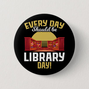 Book Reading Librarian Humour Reader 6 Cm Round Badge