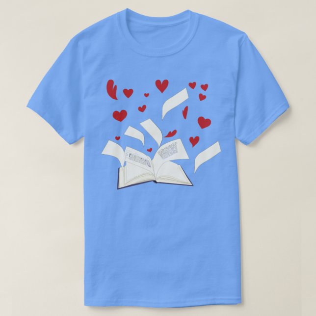 Book Reading Lover Library Book Nerd Librarian T-Shirt (Design Front)
