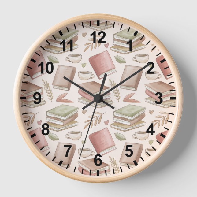 Book Reading Lovers Clock (Front)