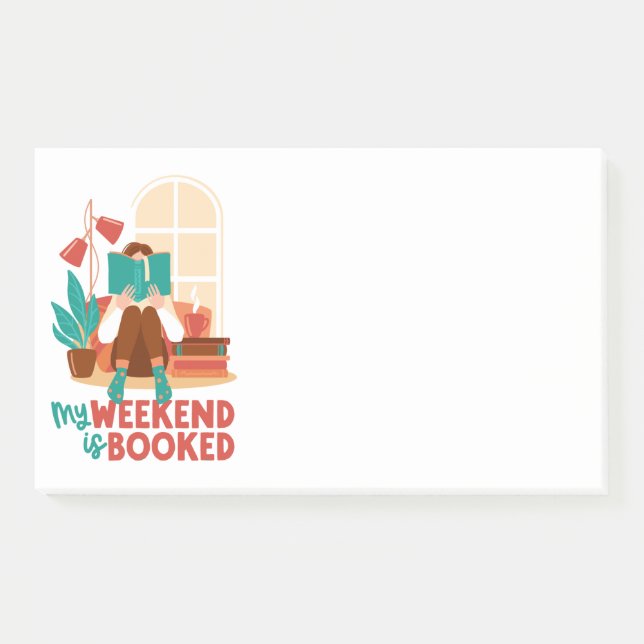Book Reading Lovers Weekend  Post-it Notes (Front)