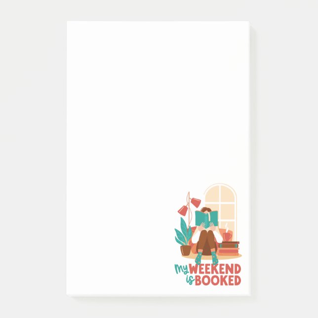 Book Reading Lovers Weekend  Post-it Notes (Front)