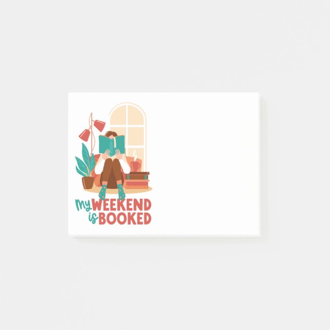Book Reading Lovers Weekend  Post-it Notes (Front)
