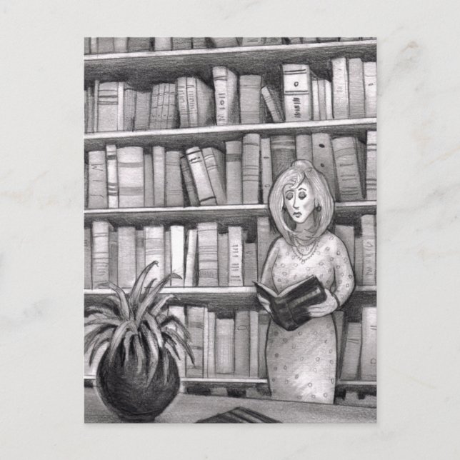 Book Reading Postcard (Front)