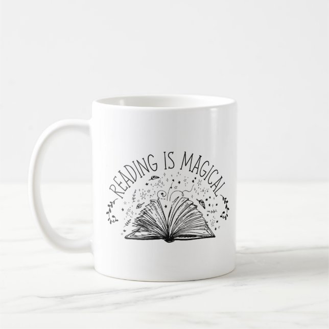 Book Reading Reading Is Magical Coffee Mug (Left)