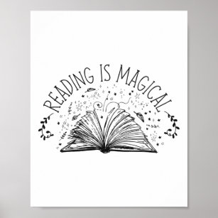 Book Reading Reading Is Magical Poster