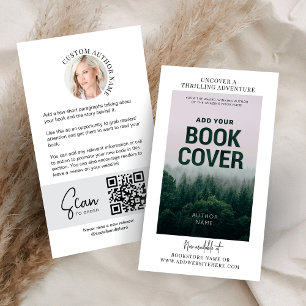 Book Release Author Photo Marketing QR Code Business Card