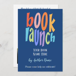 Book Release Launch Modern Party Invitation
