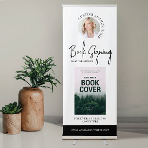 Book Release Meet The Author Photo Marketing Retractable Banner