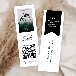 Book Release QR Code Marketing Mini Bookmark Card