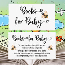 Book Request Baby Bee Shower Invitation