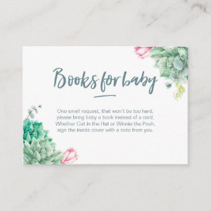 Book Request Baby Shower Books for baby Card