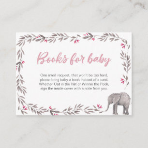 Book Request   Baby Shower Invitation Insert Card