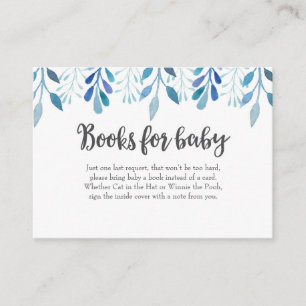 Book Request Baby Shower Invitation Insert Card