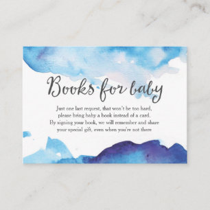Book Request   Baby Shower Invitation Insert Card